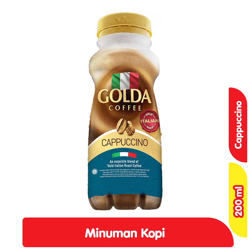 GOLDA MINUMAN KOPI CAPPUCINO PET 200 ML
