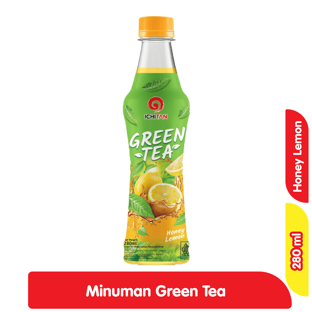 Ichitan Green Tea Rasa Honey Lemon Pet 280 ml