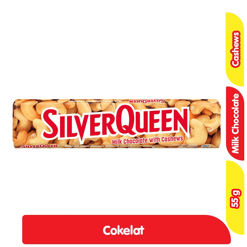 SILVERQWEEN COKELAT SUSU BATANG CASHEW 55 G