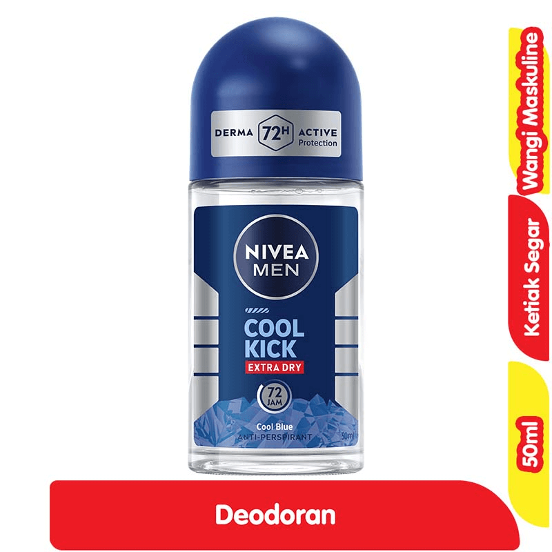 Nivea Men Deodoran Roll On Cool Kick Extra Dry 50 ml