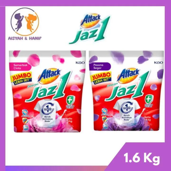 DETERGENT ATTACK JAZZ 1 PESONA SEGAR 1.500GR