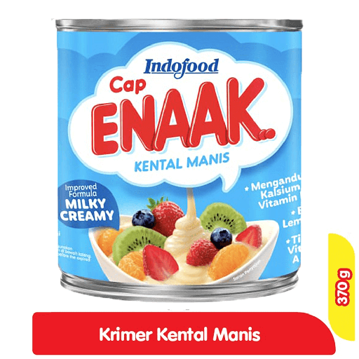 [5796] SUSU KENTAL MANIS CAP ENAAK INDOFOOD PLAIN 370 g