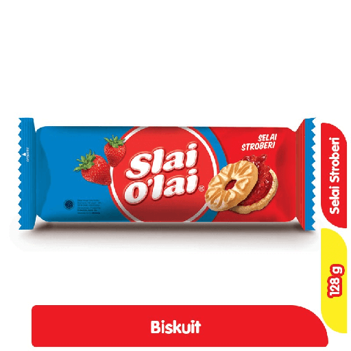 [6652] SLAI O'LAI BISKUIT SELAI STROBERI 128 GR