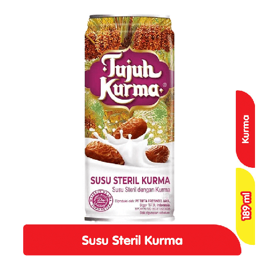 [6755] TUJUH KURMA SUSU STERIL KURMA KOTAK 189 ML
