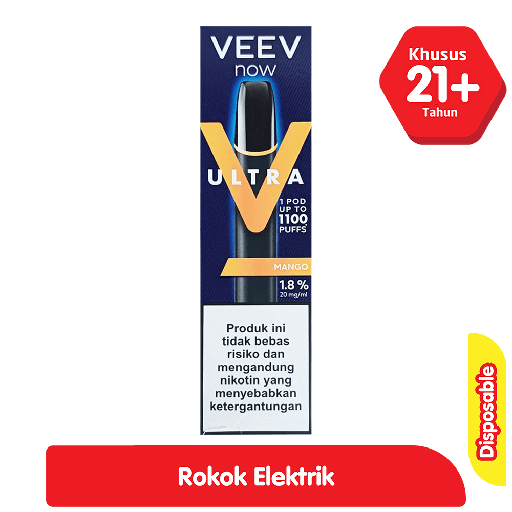 [6779] Veev Now Disposable Rokok Elektrik Ultra Mango
