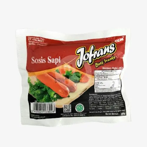 [8651] Jofrans Sosis Sapi isi 10 Batang