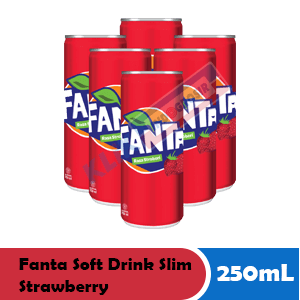 [950] FANTA SOFT DRINK KALENG STRAWBERRY 330 ML