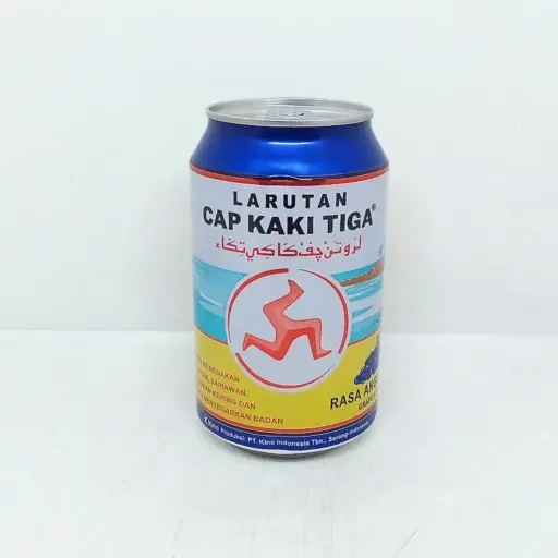Cap Kaki Tiga Larutan Penyegar Anggur Kaleng 320 ml