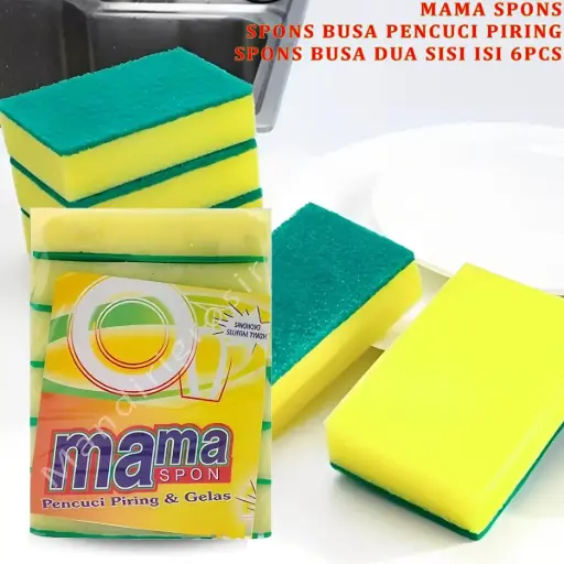 Sabut Spons Busa Kuning MamiSpons