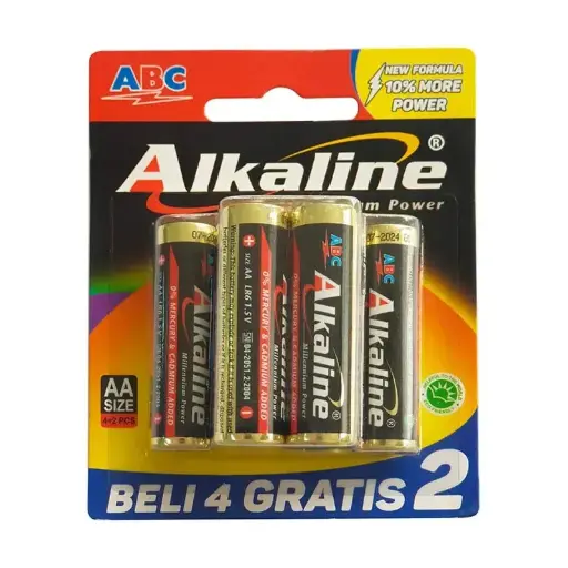 ABC Alkaline Baterai AAA Millenium Power LR-03 4 pcs